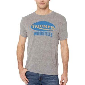 Lucky Brand Triumph Tiger Back Tee Grey Mens Large